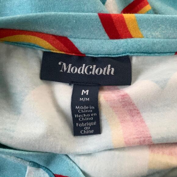 Modcloth On Cloud Mine! Rainbow T-Shirt Mini Dress - Picture 9 of 12